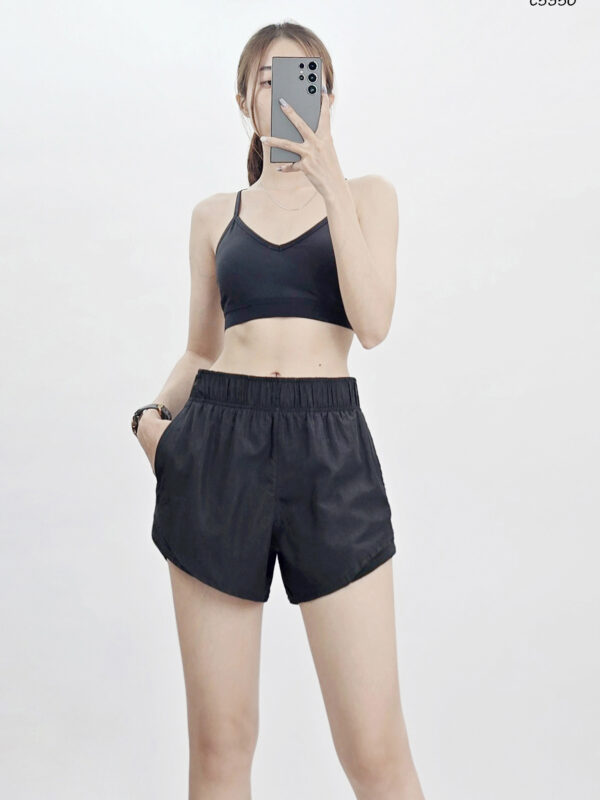 Quần short tập Athletic vải dù, lưng thun
