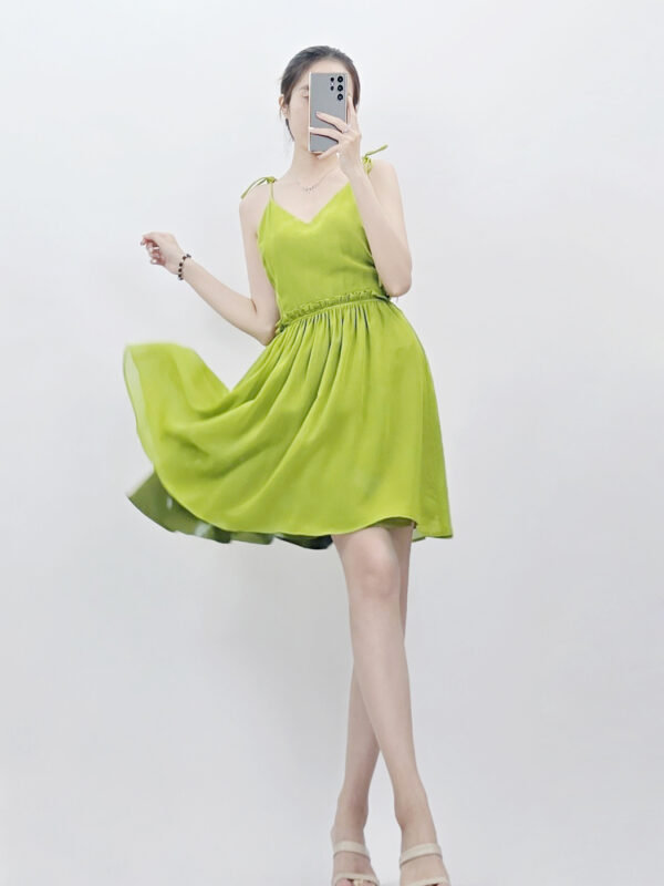 Đầm voan 2 dây Zara hở lưng