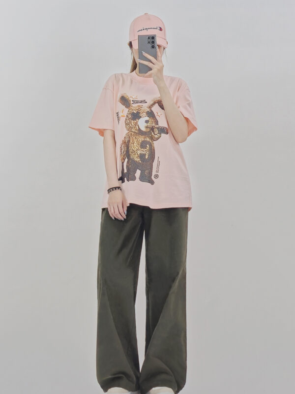 C8077 - Áo thun Bershka cổ tròn tay ngắn