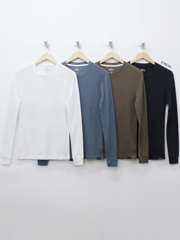 C7810 - 	Áo nỉ nam Hollister cổ tròn, tay dài, trơn