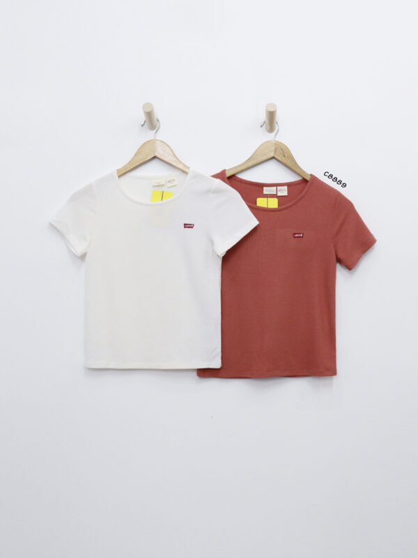 C8889 - Áo thun Levis cổ tròn tay ngắn thêu logo