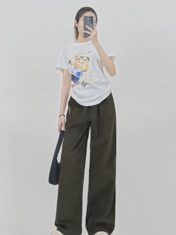 C8518 - 	Quần nhung Oneill lưng thun ống rộng sọc gân