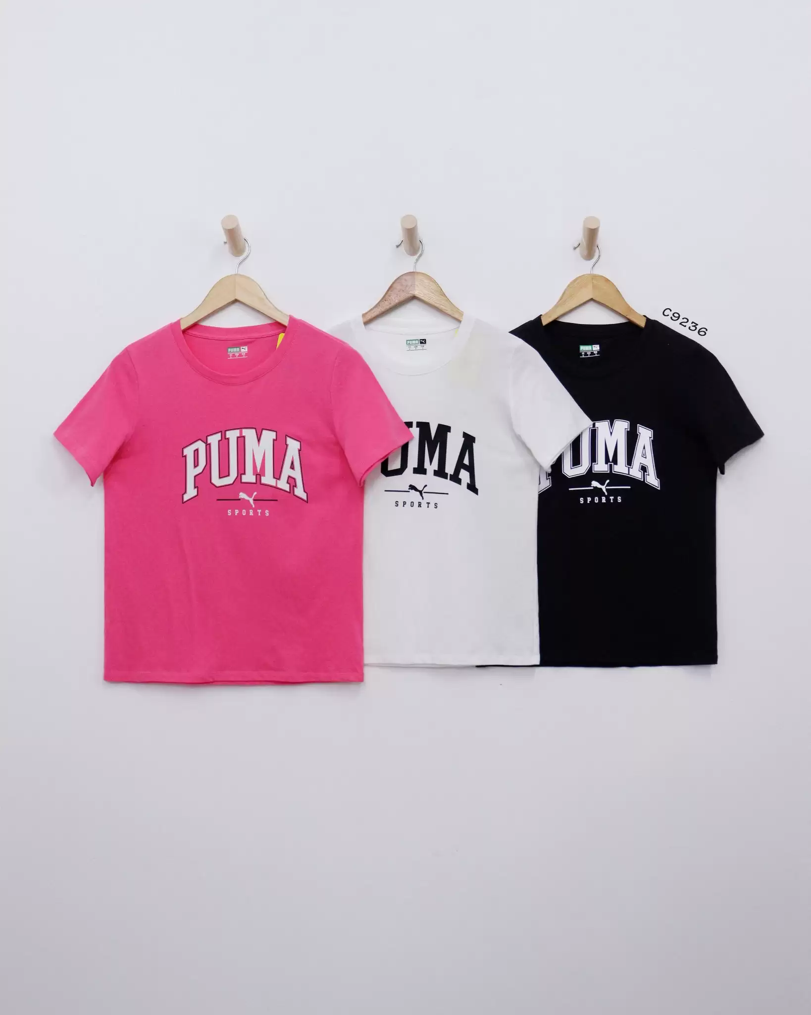 Áo thun Puma cổ tròn, tay ngắn, in Puma