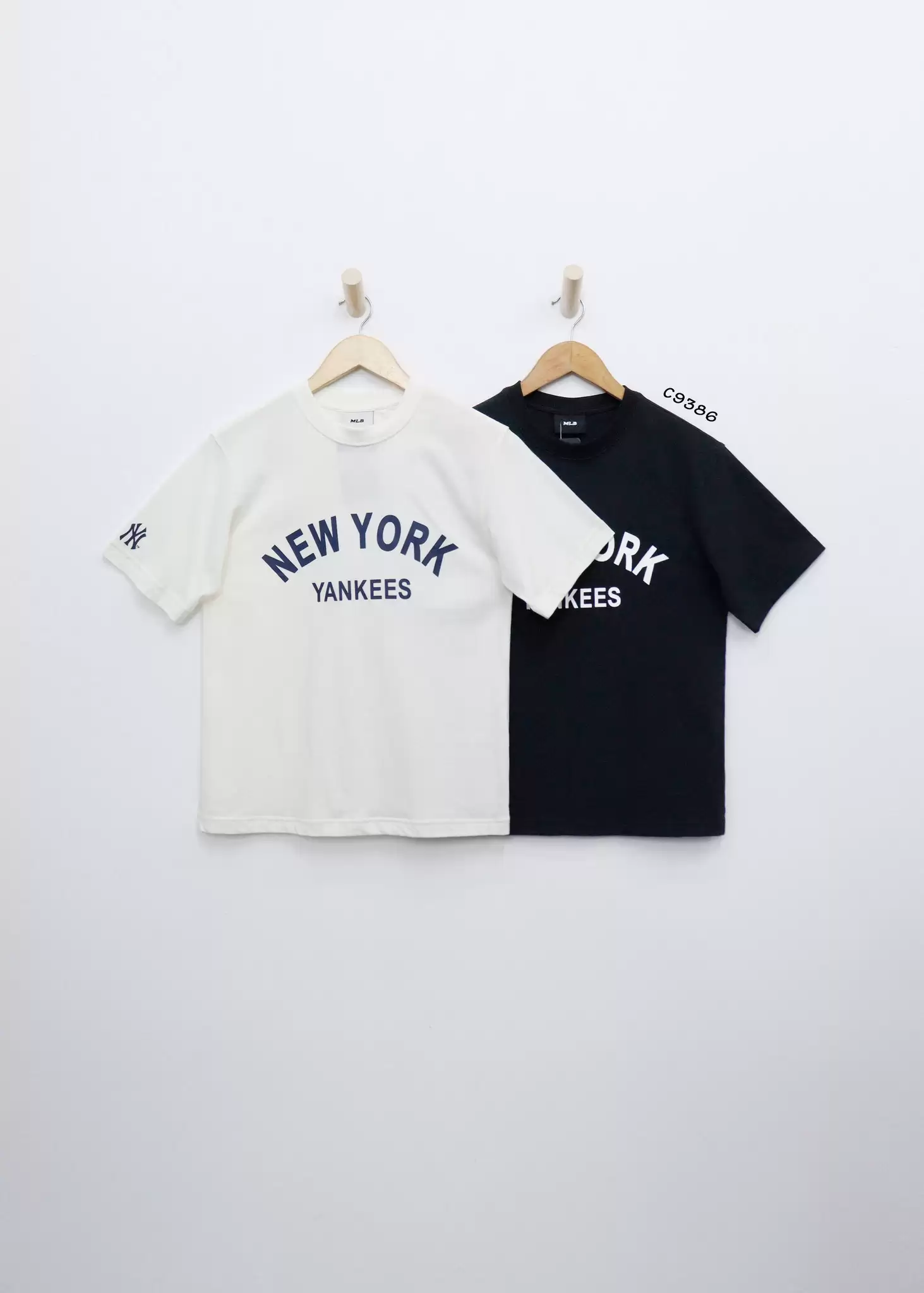 Áo thun MLB cổ tròn tay ngắn in newyork