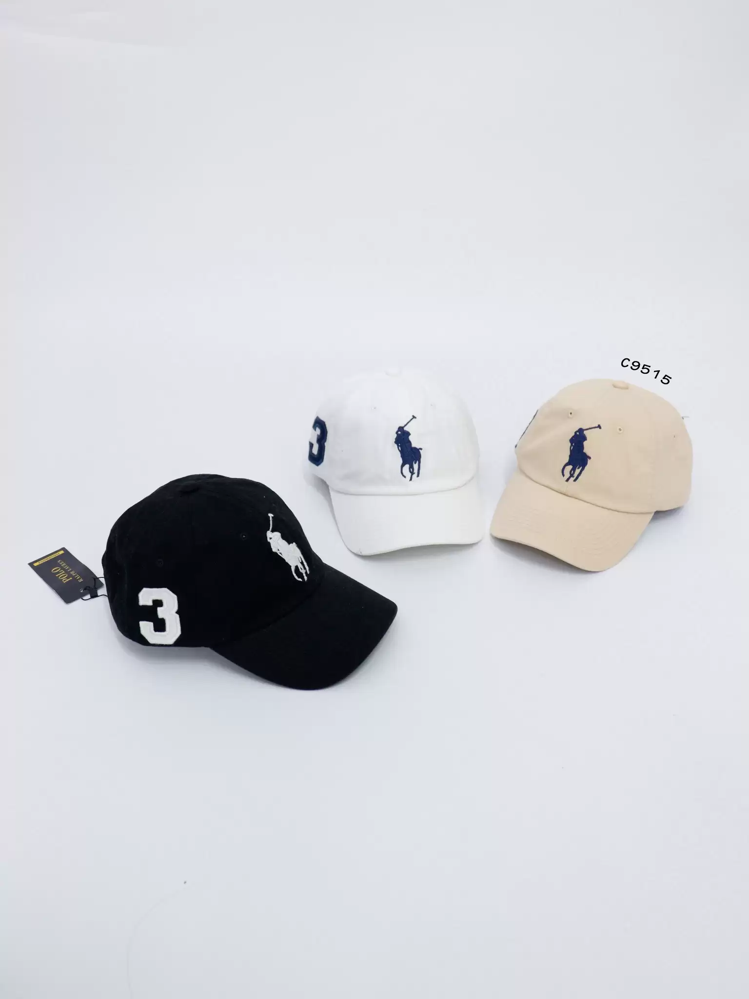 Nón Polo khóa điều chỉnh thêu số 3