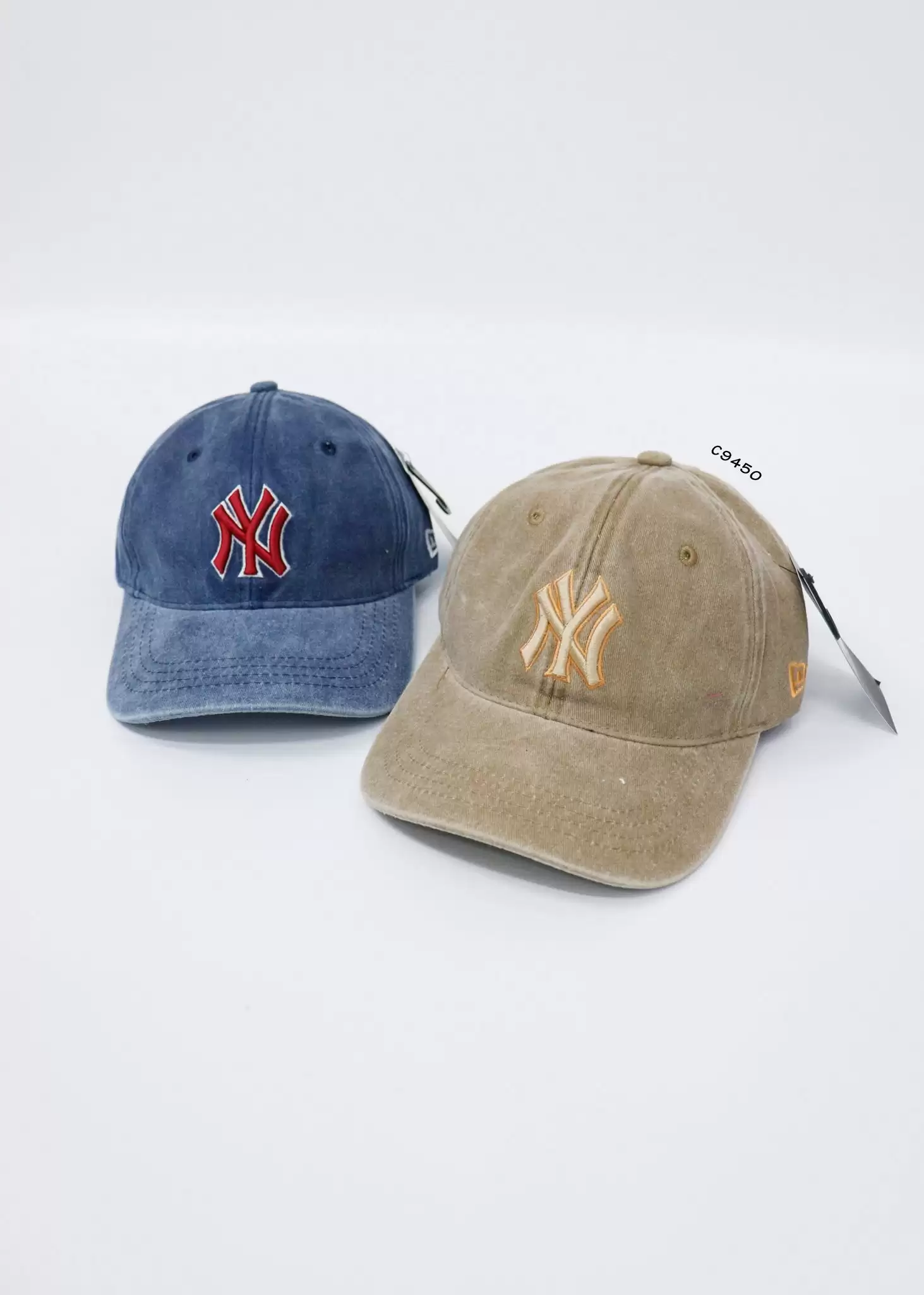 Nón New Era cài sau thêu Ny màu loang