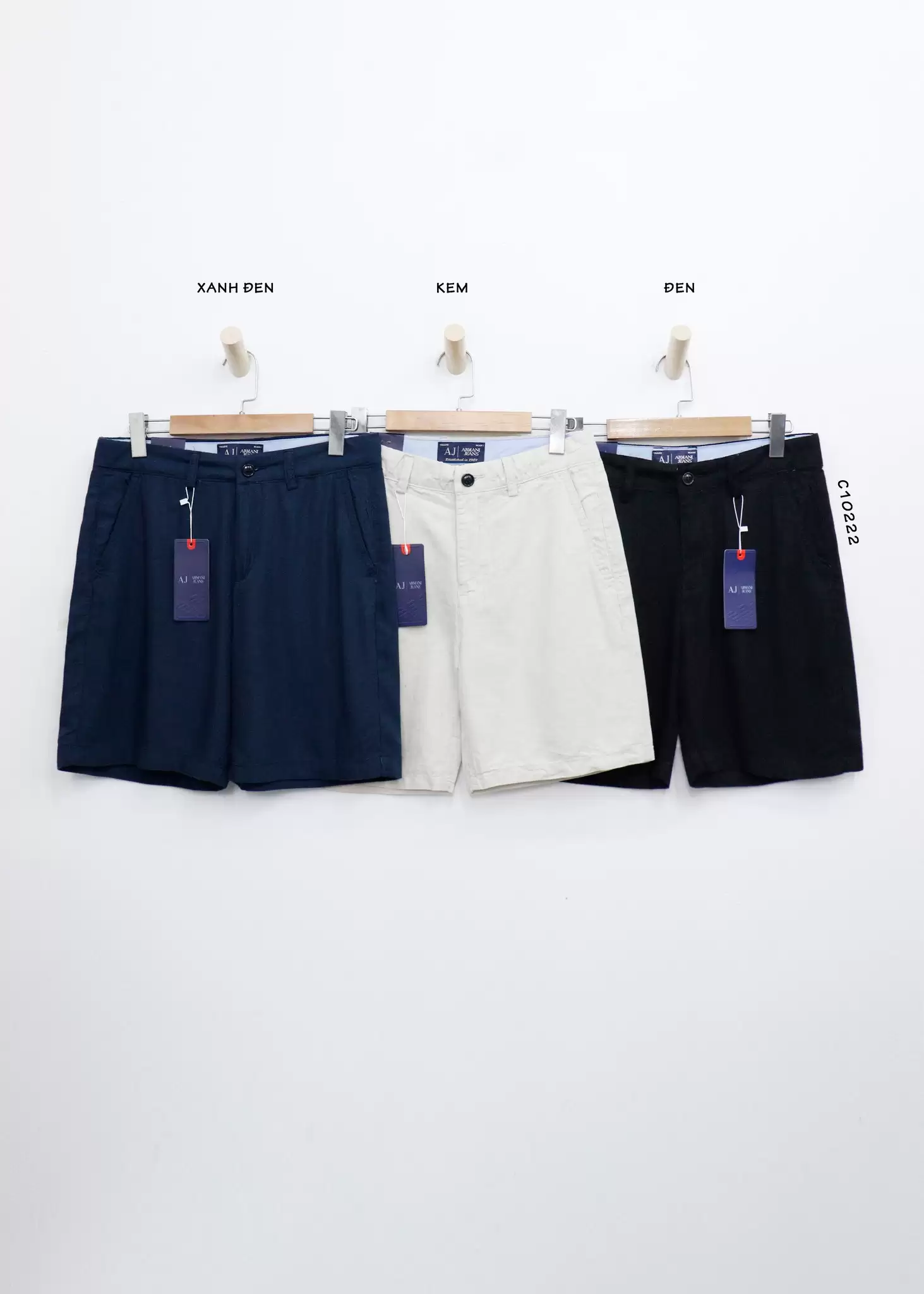 Quần short nam AJ 2 túi xéo trơn