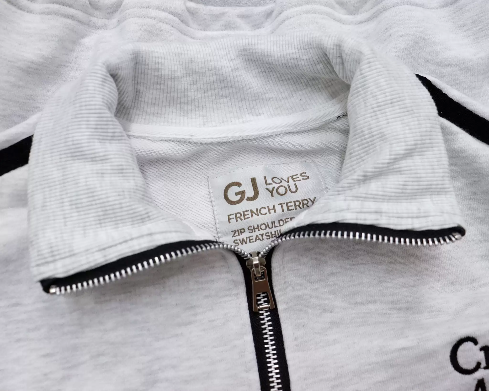 ÁO SWETER GJ, phối viền dây rút 2 bên thêu FINOYOUR 4 1 10