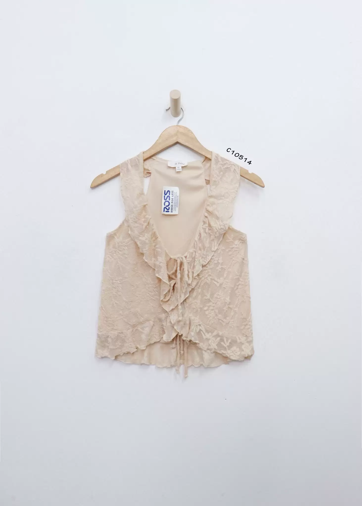 Áo ren sát nách La Peche cột dây trước 9 1 14