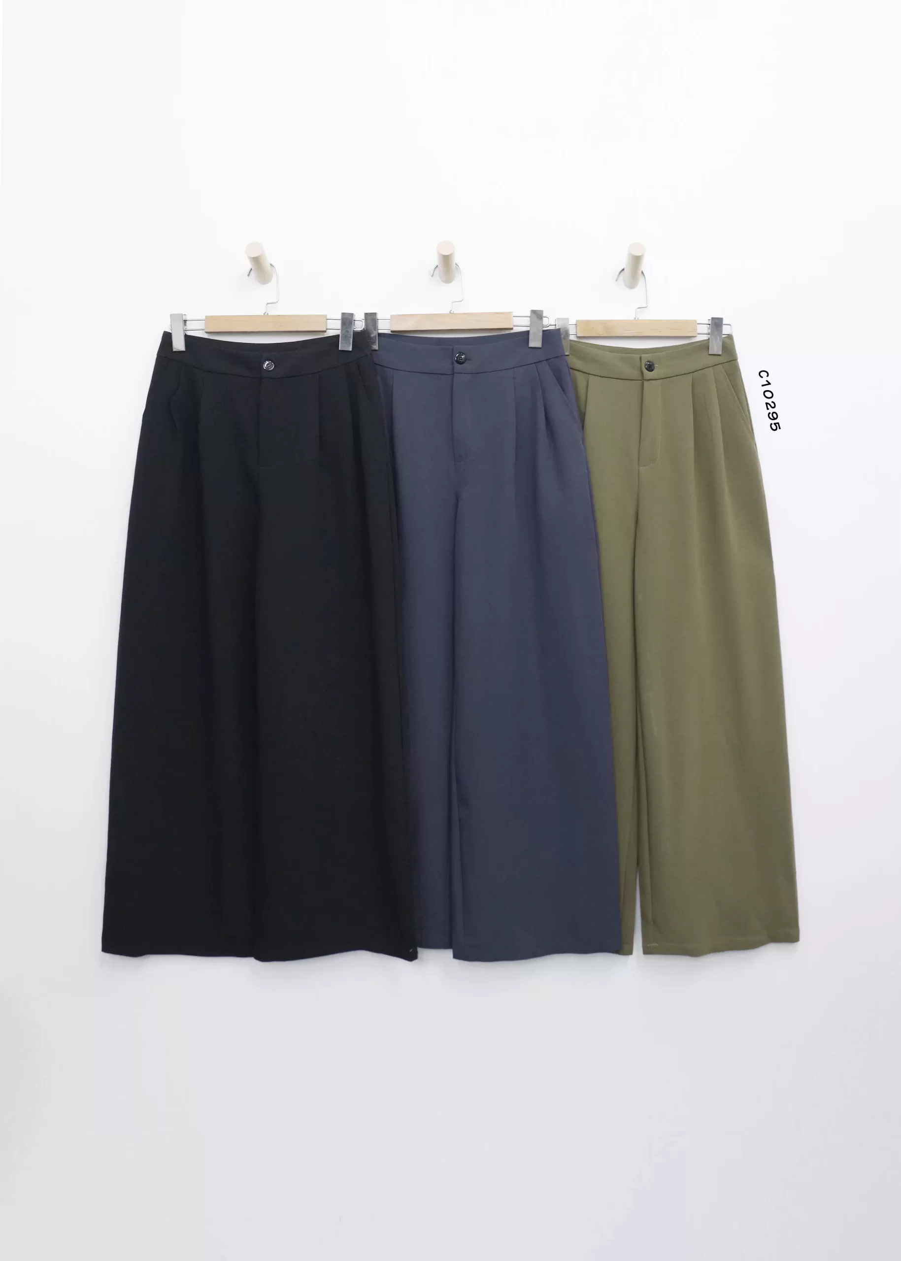 Quần tây Zara ống rộng xếp ly 2 túi xéo