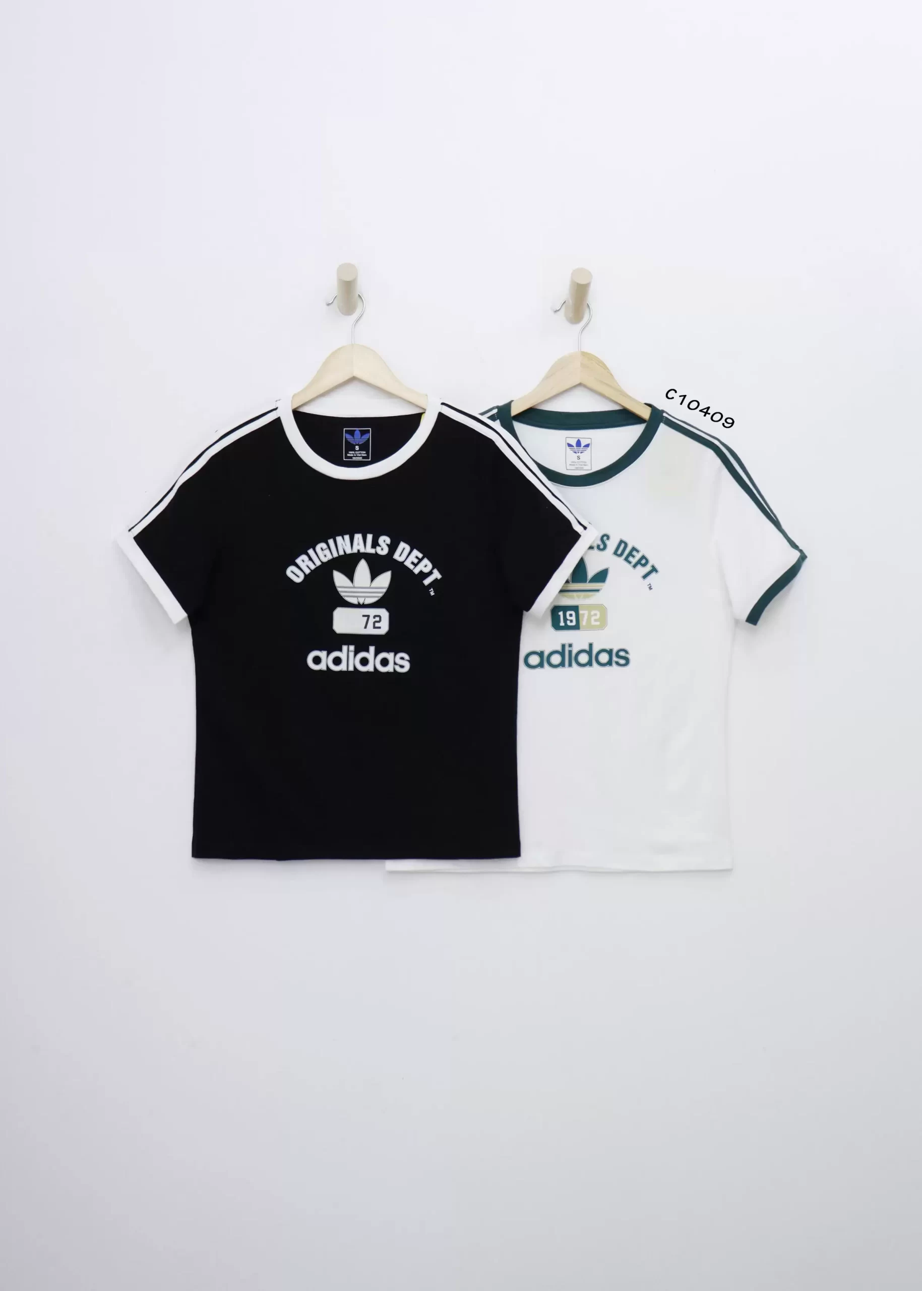 Áo thun Adidas cổ tròn tay ngắn viền in Adidas