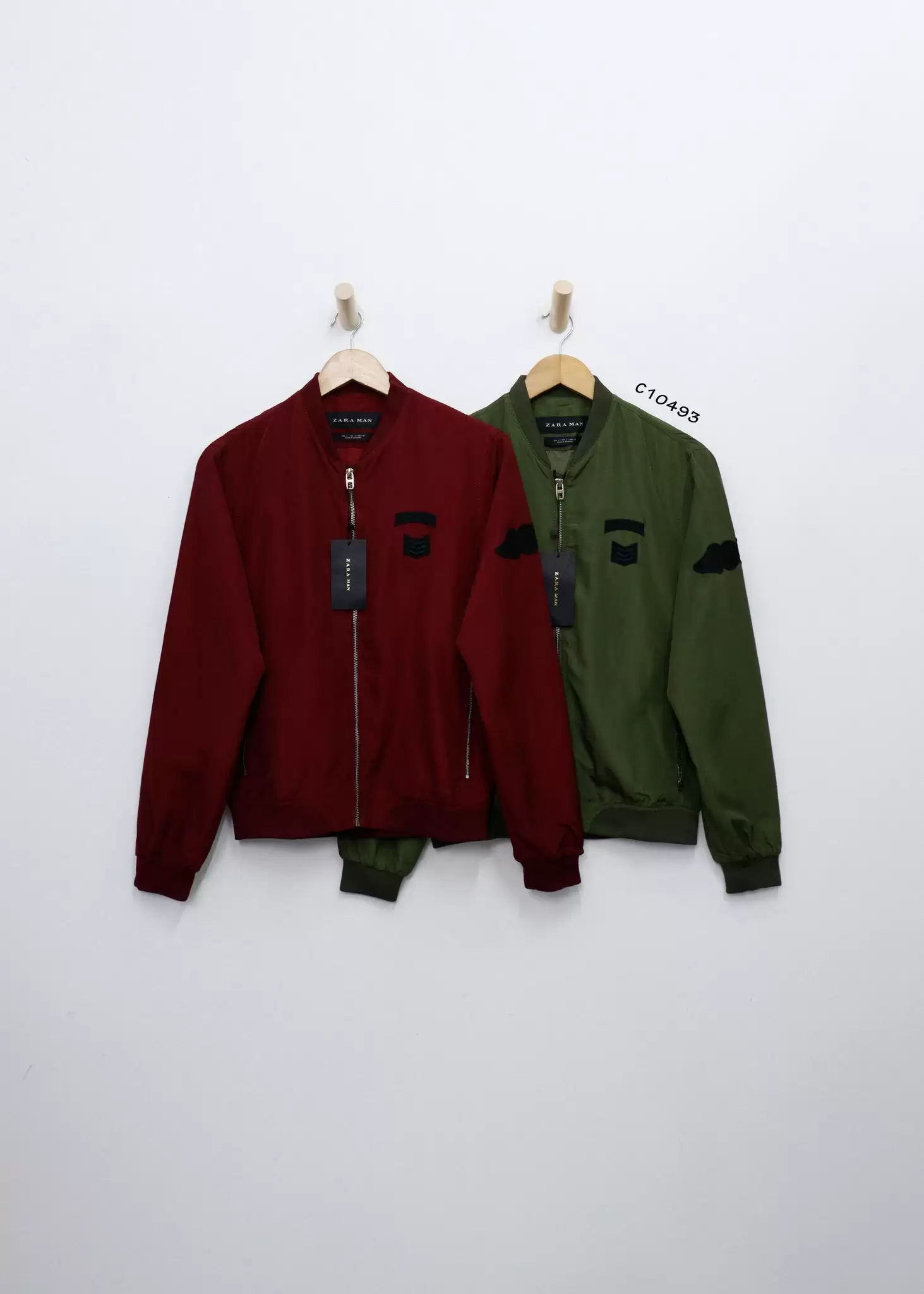 Áo khoác dù nam ZARA MAN thuê logo 2 túi trước 2 2 26