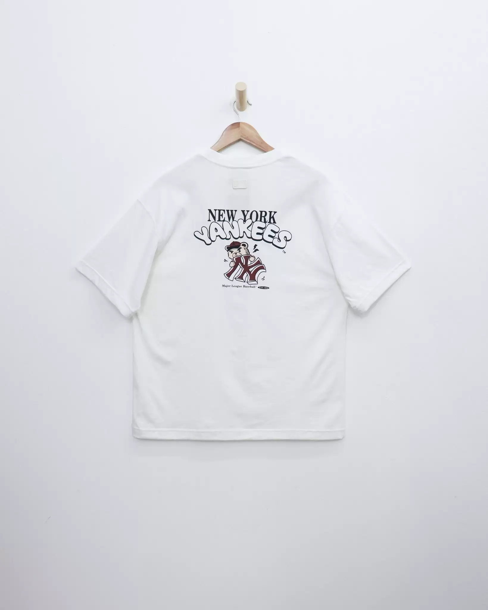 Áo thun MLB cổ tròn tay ngắn in gấu sau 2 2 29