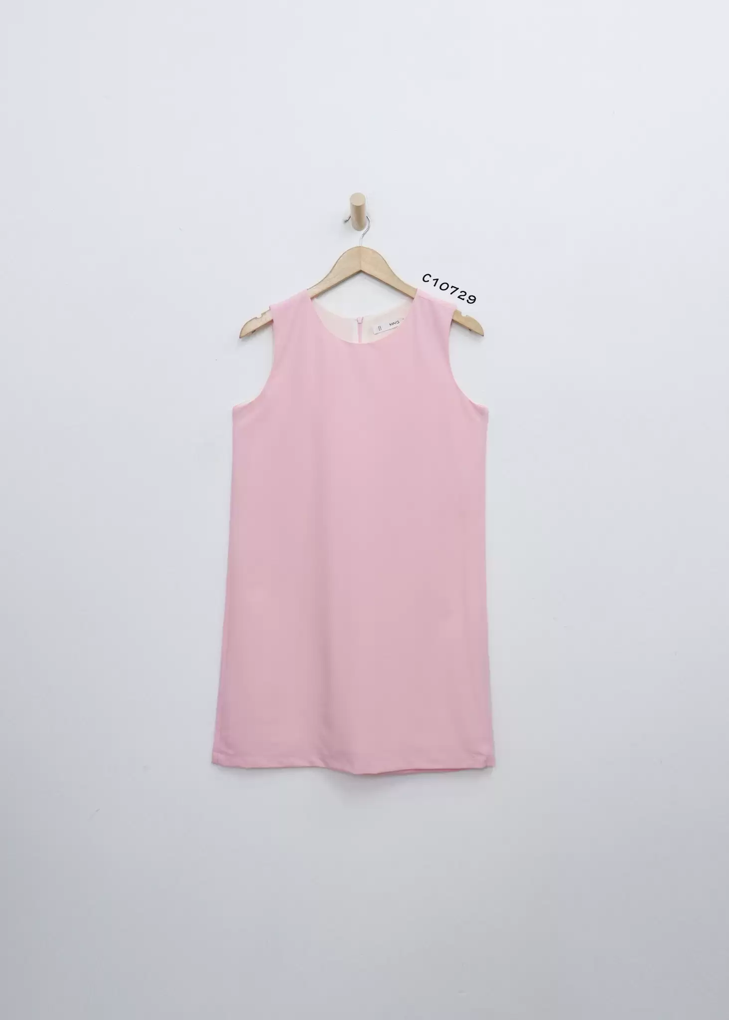 Đầm sát nách MNG dây kéo sau, 2 lớp, trơn 9 1 47