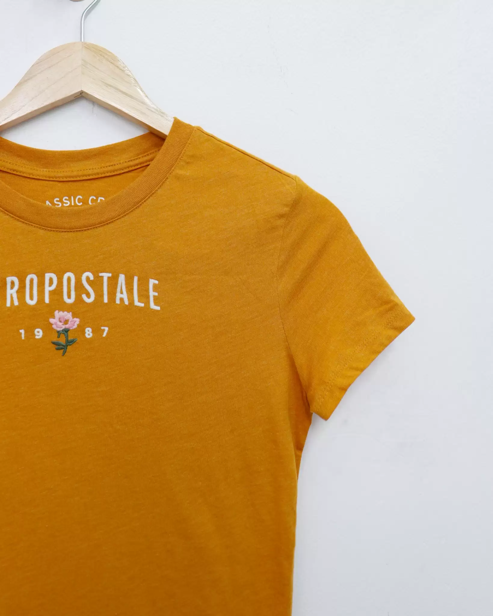 Áo thun Classic cổ tròn tay ngắn thêu bông 2 2 40