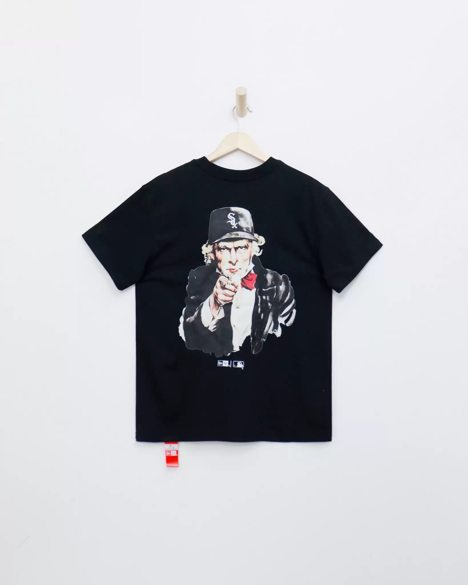 Áo thun NEW-ERA, cổ tròn tay ngắn, in CHICAGO 2 2 44