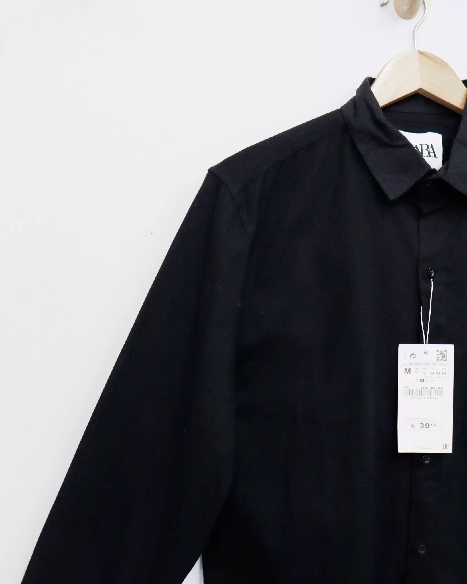 Áo sơ mi nam Zara cổ bẻ tay dài túi nhỏ trước 2 2 59