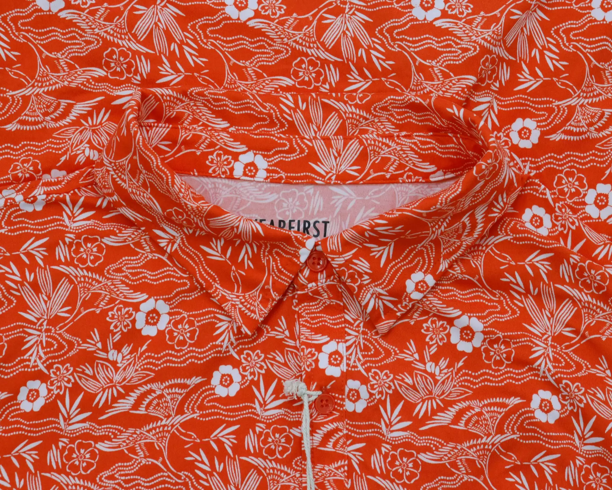 Áo sơ mi nam Wearei cổ bẻ tay ngắn thun hoa lá 4 4 39