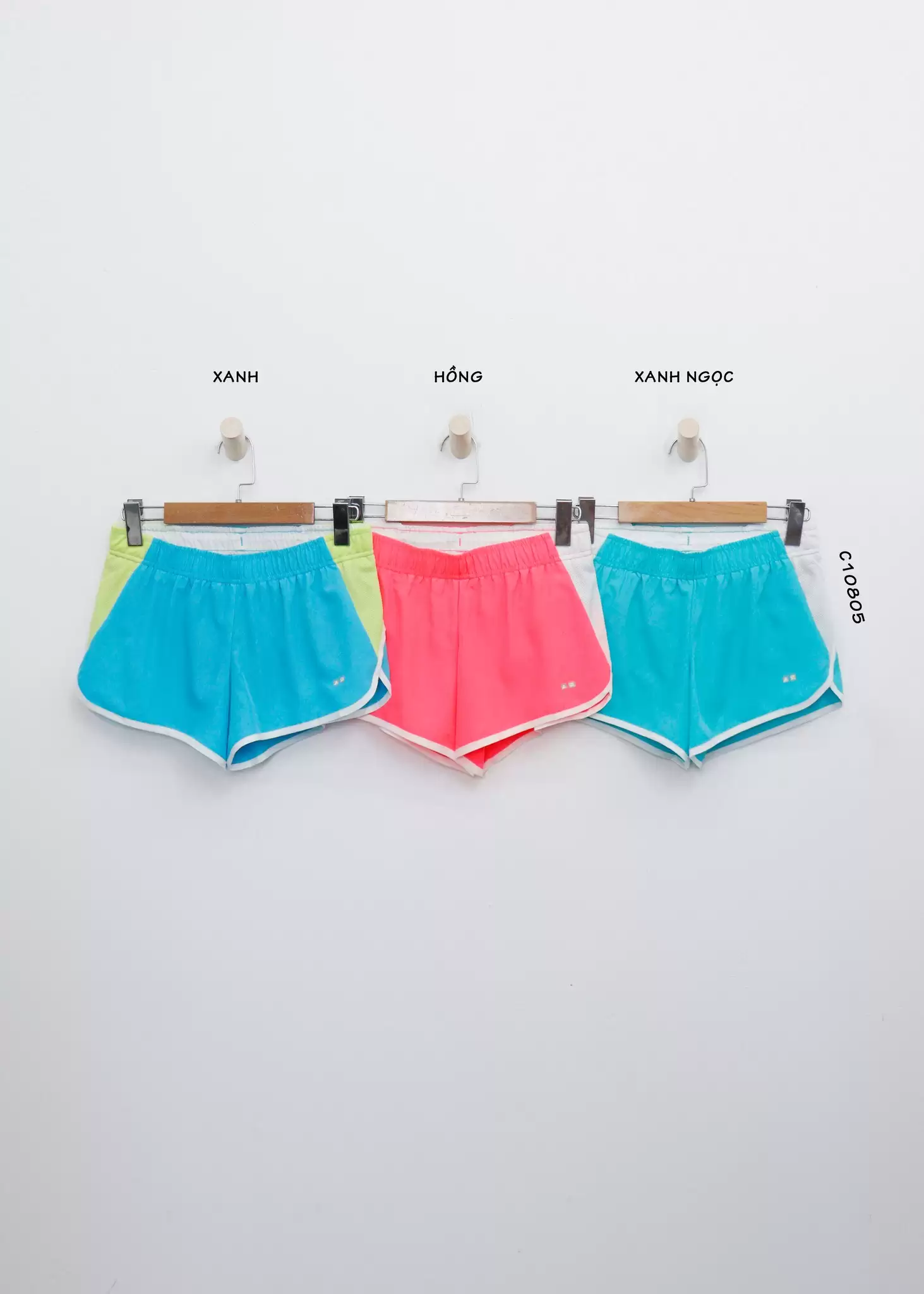 Quần tập short xuất lưng thun phối lưới in logo trước 8 1 14