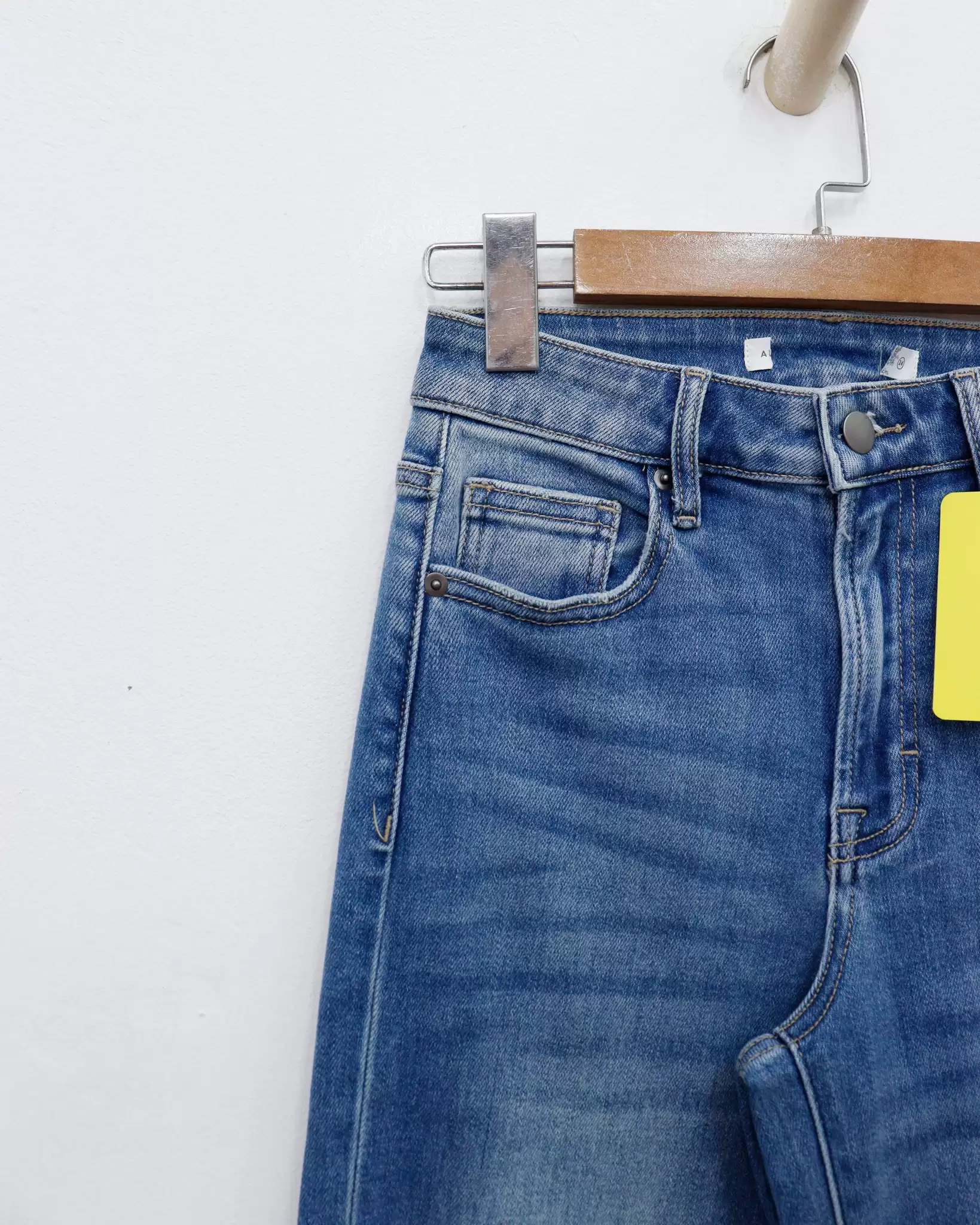 Quần Jean, xuất, ống đứng Wash 2 túi 2 2 32