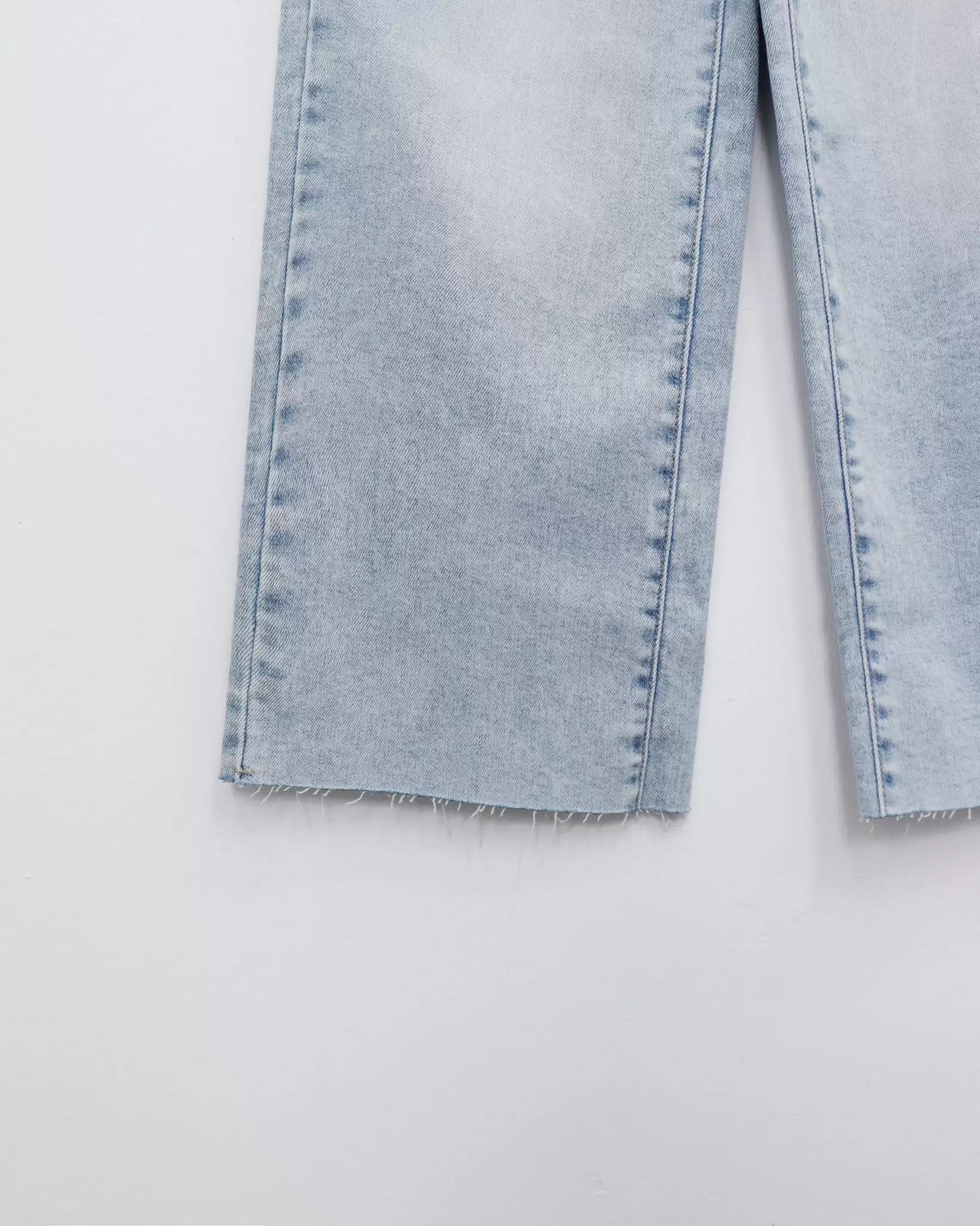 Quần Jean, xuất, ống đứng, lai tua rua, wash kiểu 3 3 35