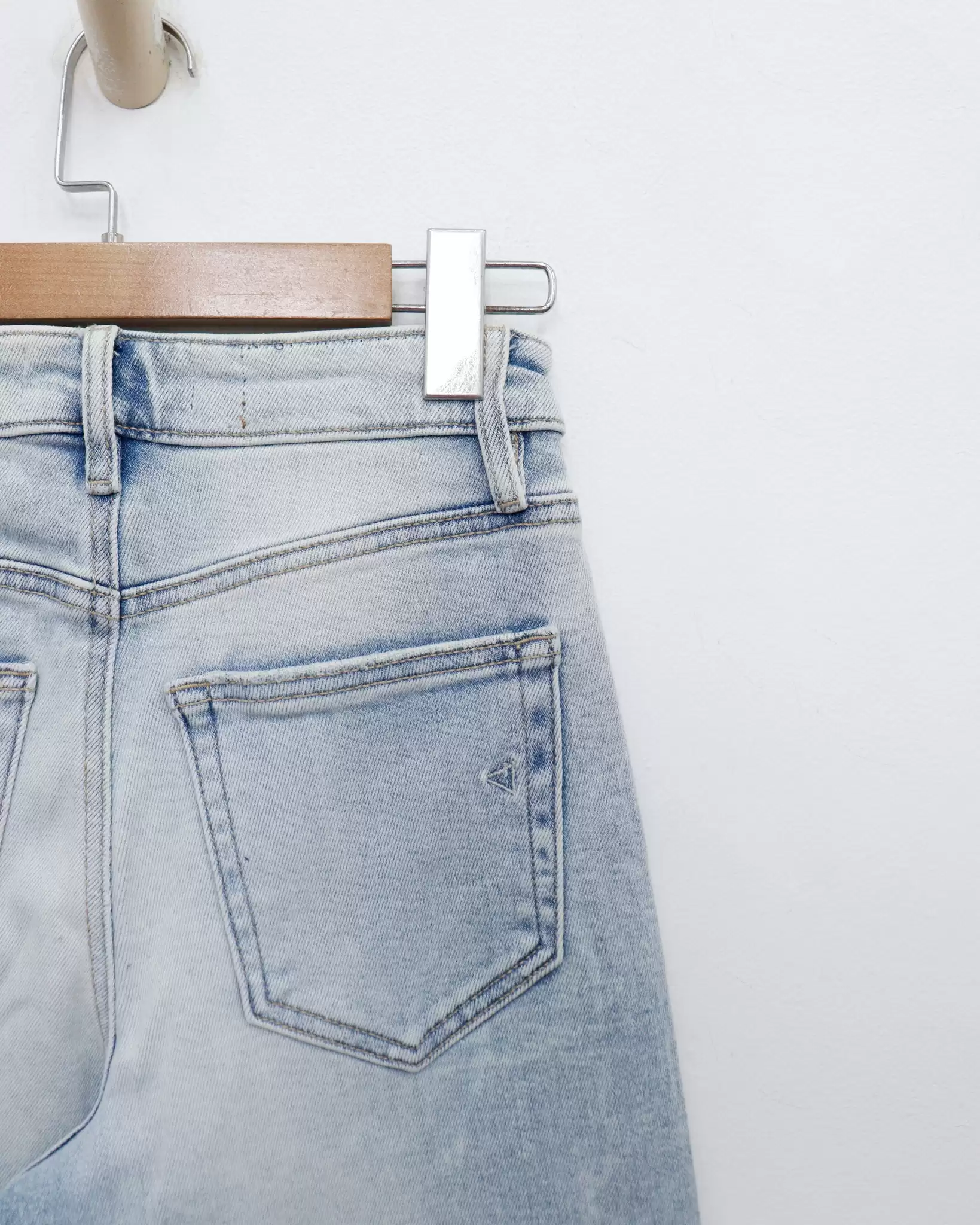 Quần Jean, xuất, ống đứng, lai tua rua, wash kiểu 4 4 32