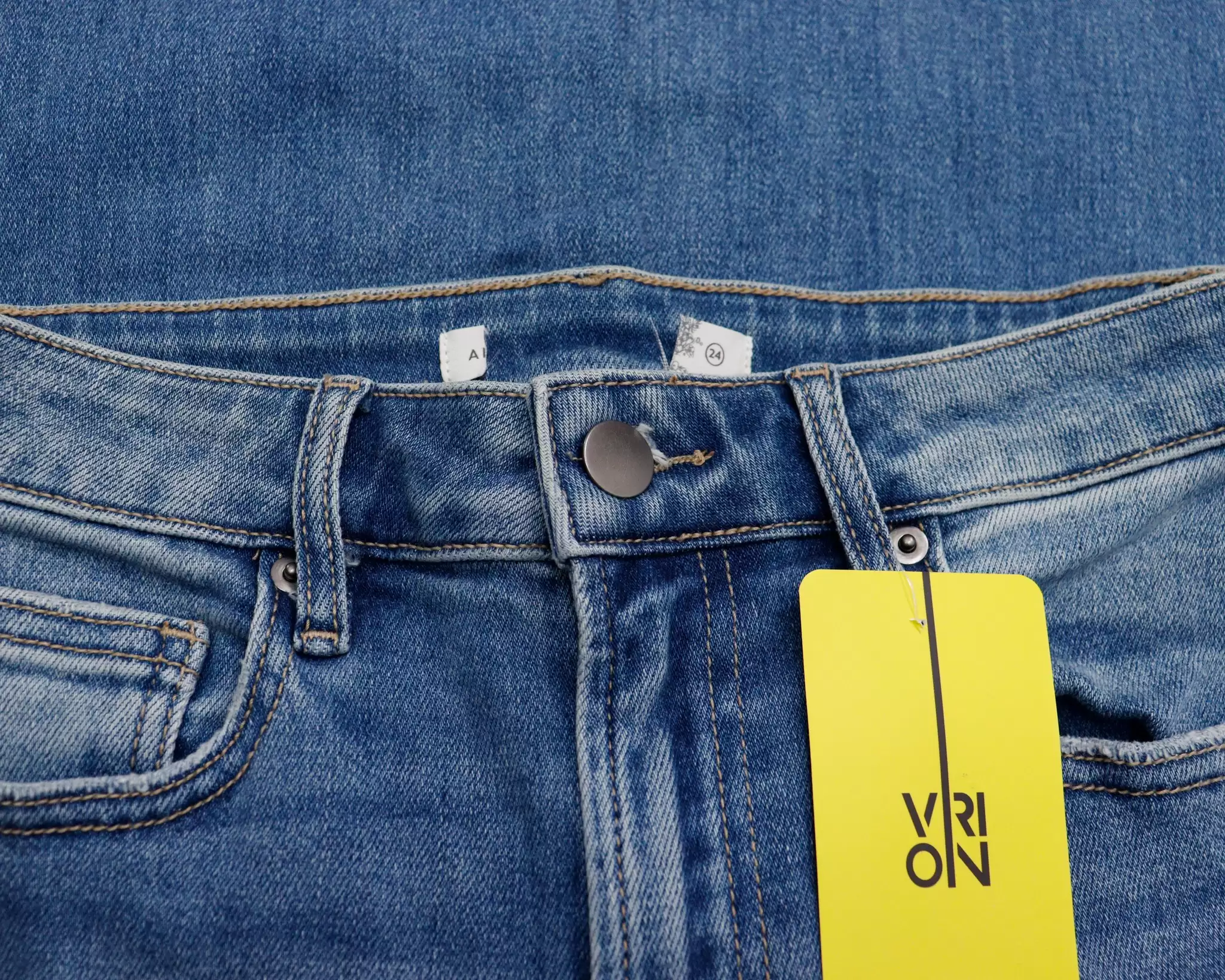 Quần Jean, xuất, ống đứng Wash 2 túi 5 5 6